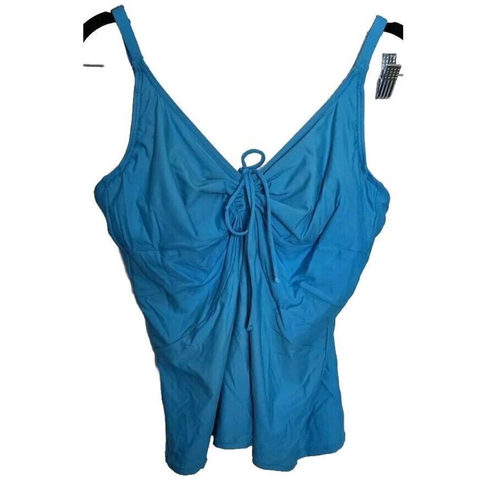 Sunsets Separates Blue Underwire Tankini Swim Top 34D‎ with Medium Bottoms